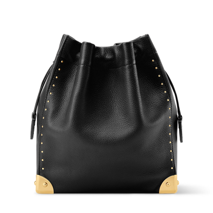 Noé Trunk Calfskin Leather Black Gold-Toned Hardware