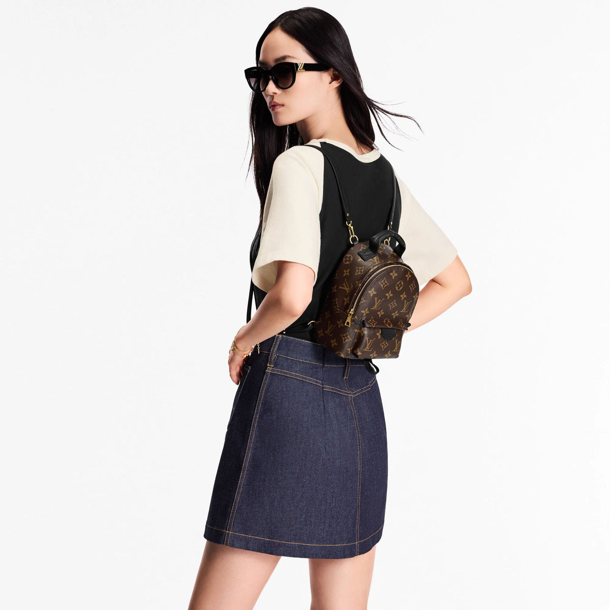 Women's Palm Springs Mini Monogram Coated Canvas Backpack M44873