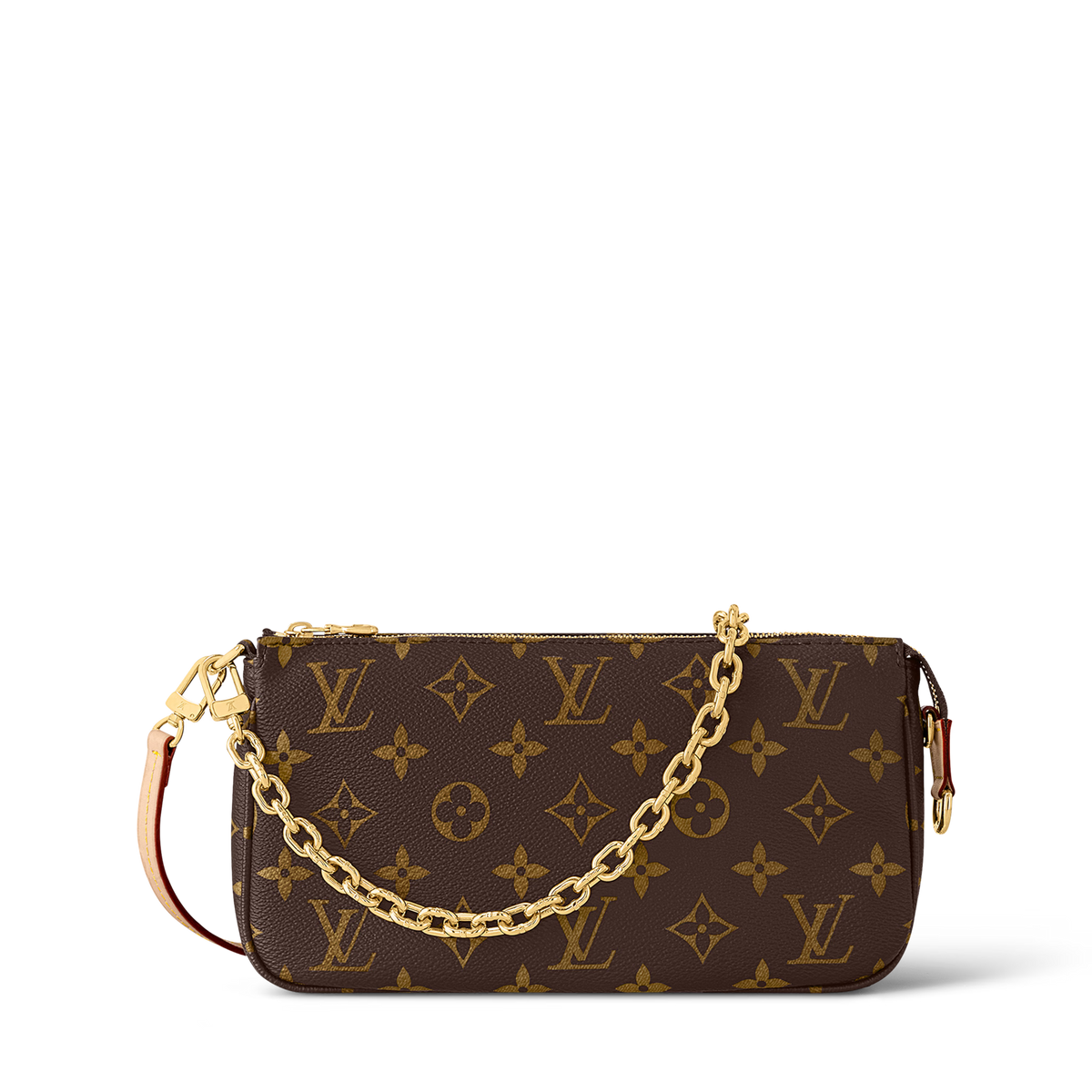 Pochette Accessoires Monogram Coated Canvas Gold-Color Hardware