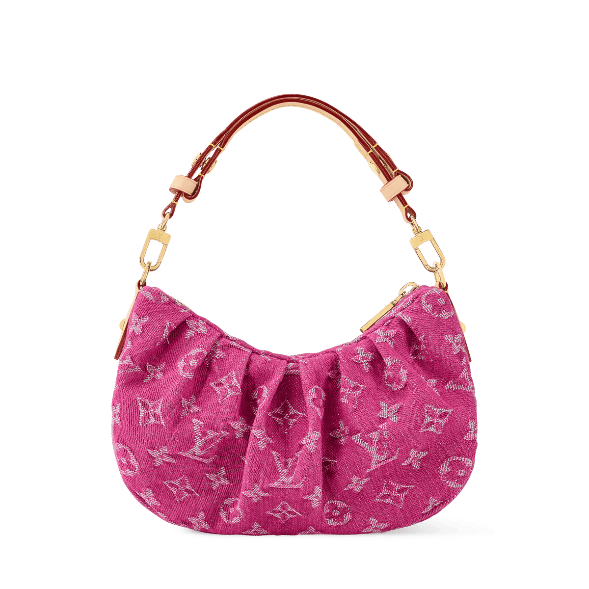 Women's Pochette Valley Fuchsia Denim Monogram Nano Bag