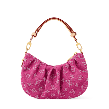 Women's Pochette Valley Fuchsia Denim Monogram Nano Bag