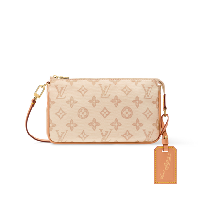 Pochette Accessoires Monogram Origine Canvas Cowhide Leather Gold-Toned Hardware