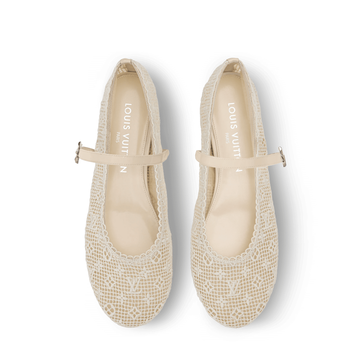 Women's Romy Flat Ballerina Monogram Embroidered Ballet Pump 1AK24A