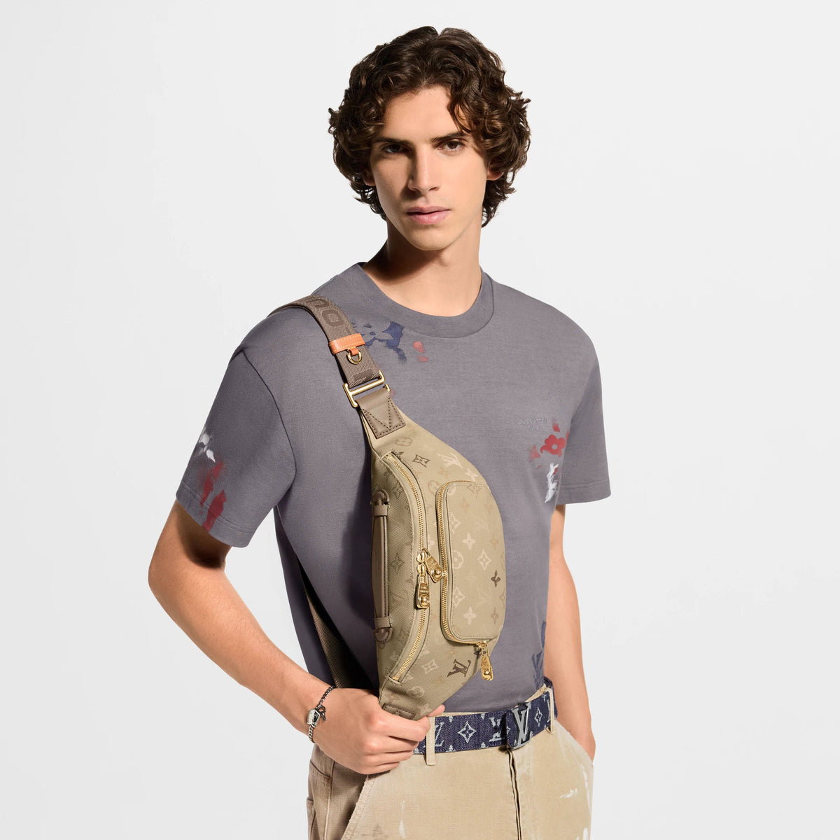 Men's Rush Bumbag Monogram Surplus Sand