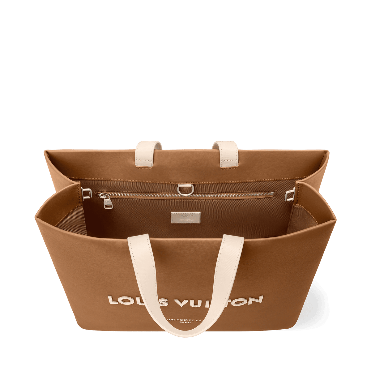 Men's Shopper Tote MM Calf Leather Sand