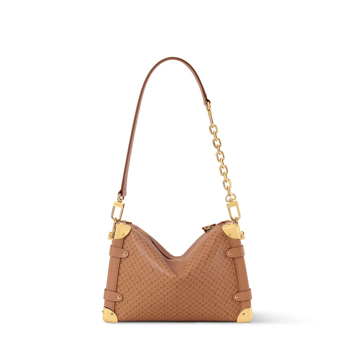Women's Side Trunk MM Minigram Calfskin Shoulder Bag