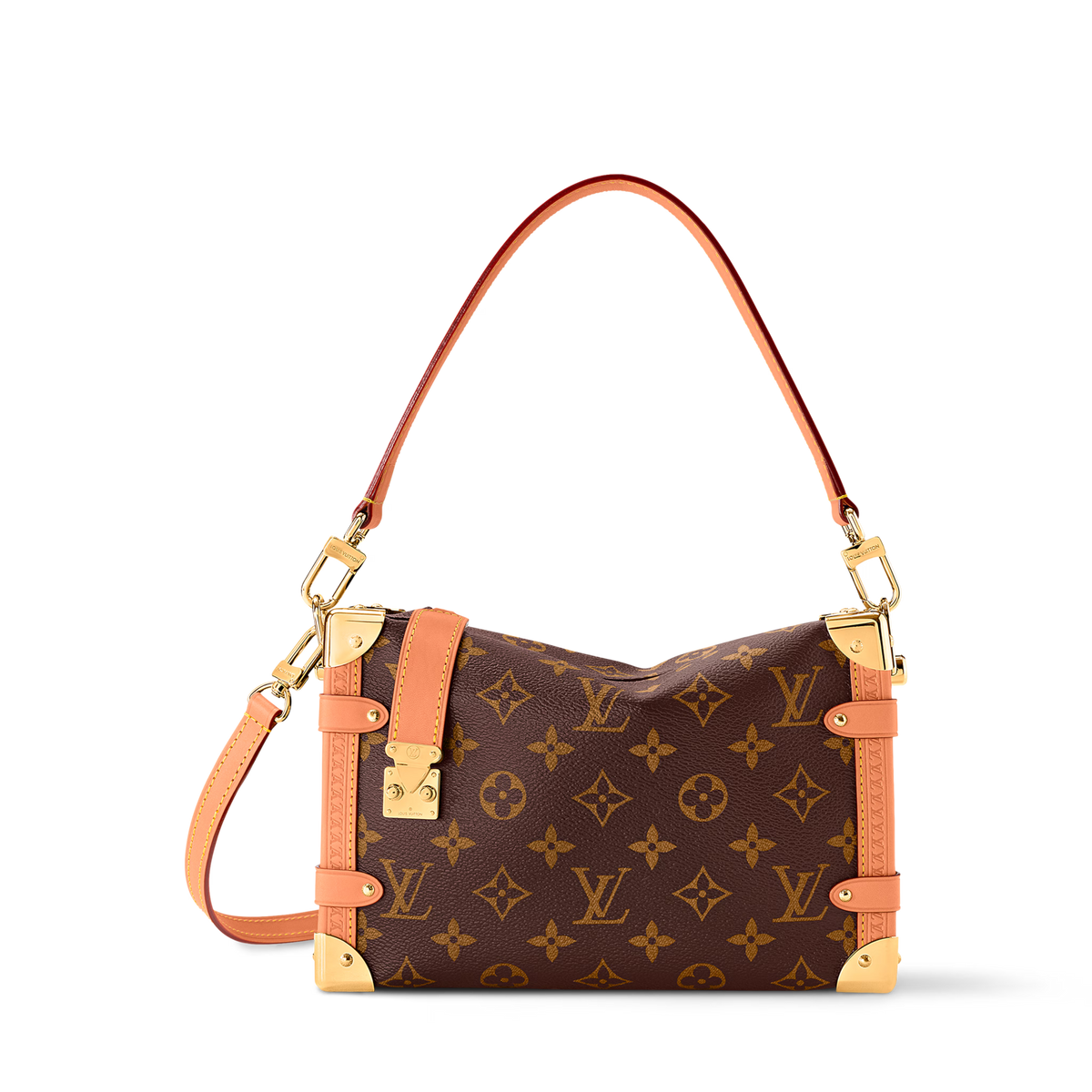 Side Trunk MM Monogram Coated Canvas Gold-Toned Hardware