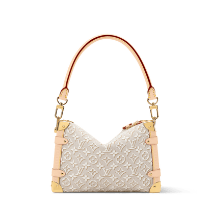 Women's Side Trunk MM Monogram Emblème Peuplier Canvas Handbag M2A145