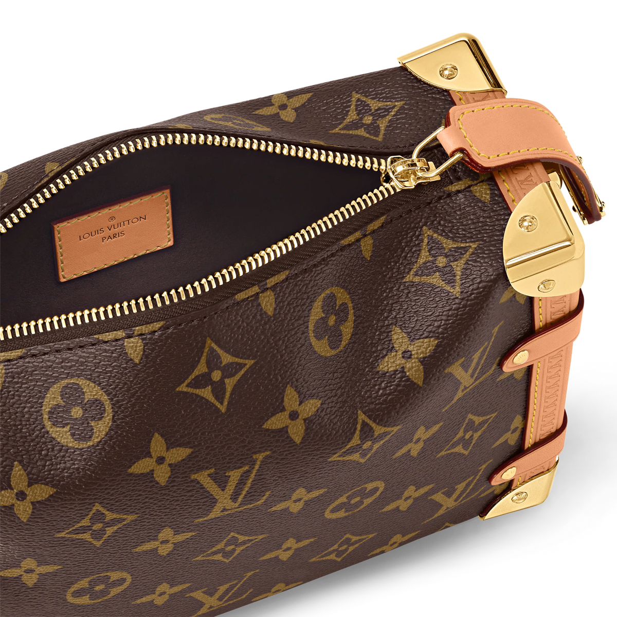 Side Trunk MM Monogram Coated Canvas Gold-Toned Hardware