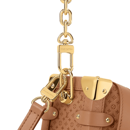 Women's Side Trunk MM Minigram Calfskin Shoulder Bag