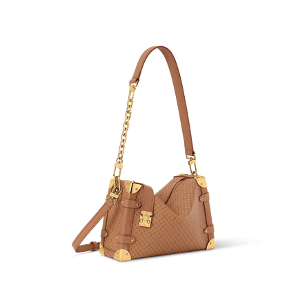 Women's Side Trunk MM Minigram Calfskin Shoulder Bag