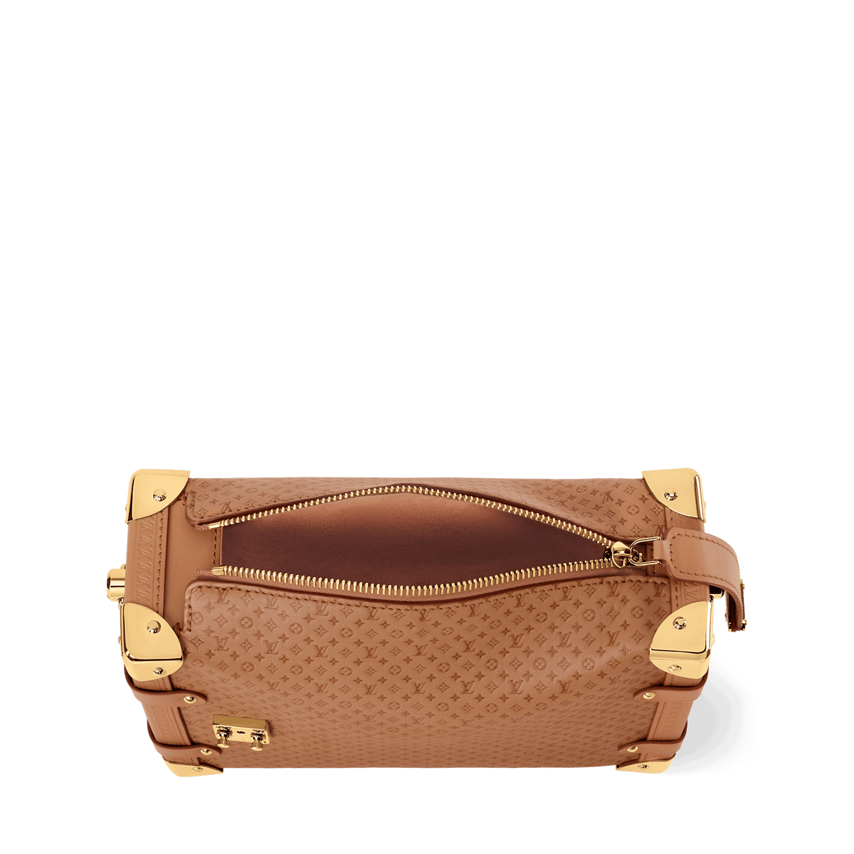 Women's Side Trunk MM Minigram Calfskin Shoulder Bag