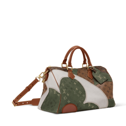 Men's Speedy 40 Bandoulière Bag Khaki