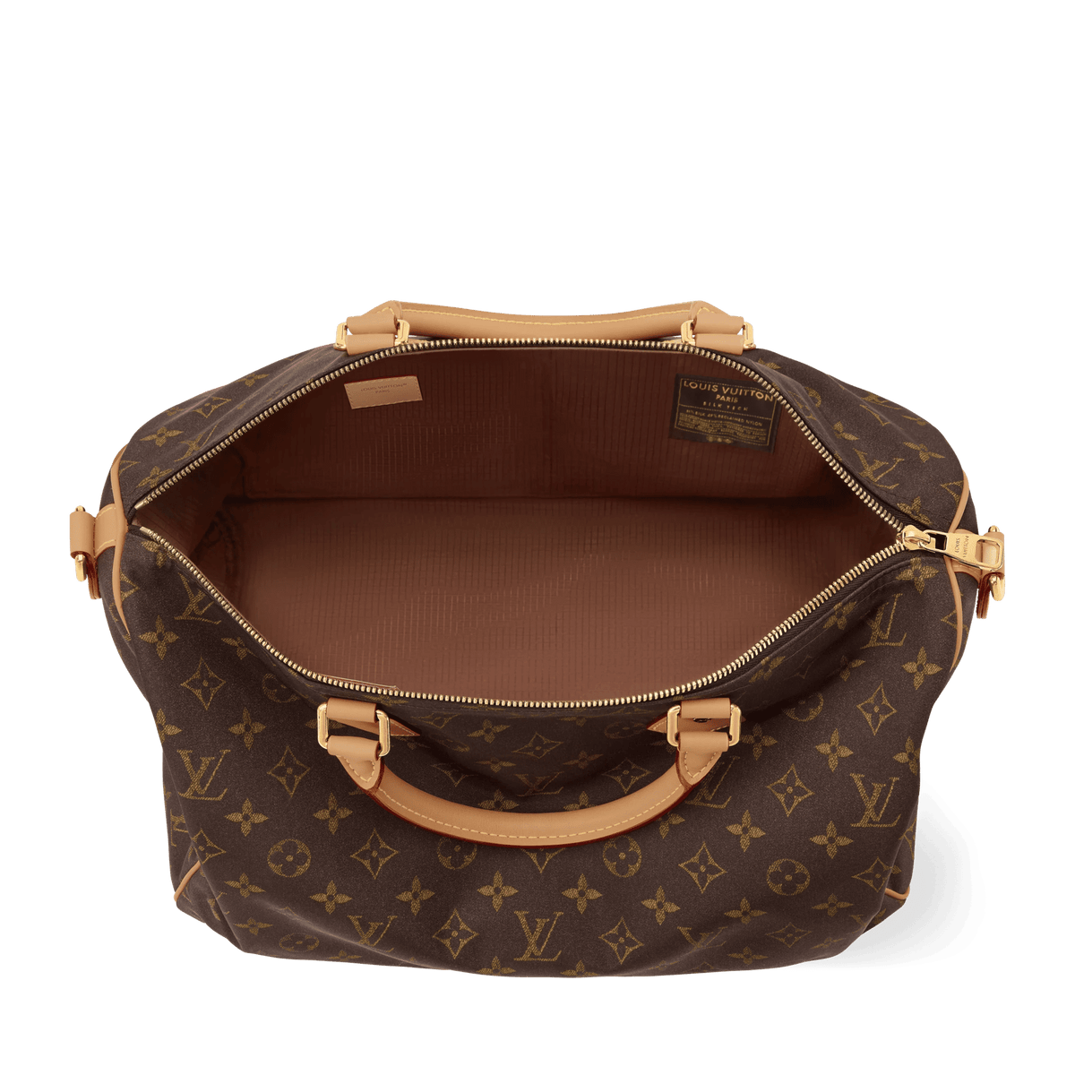 Speedy 40 Bandoulière Monogram Silk Tech Gold-Toned Hardware