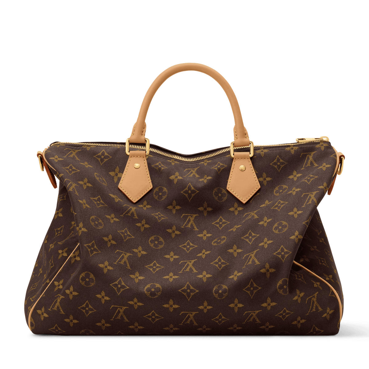Speedy 40 Bandoulière Monogram Silk Tech Gold-Toned Hardware