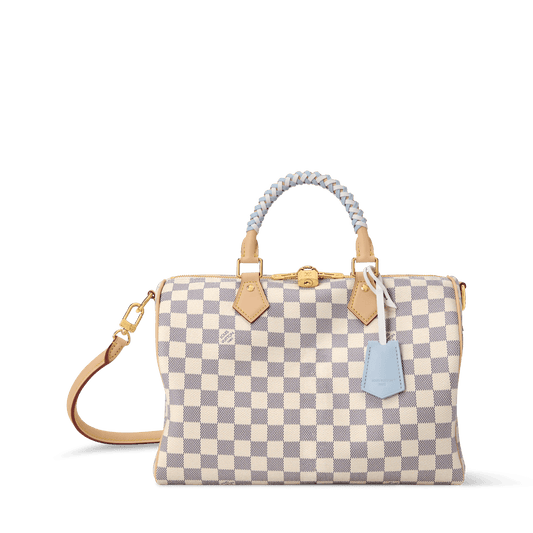 Women's Speedy Soft 30 Damier Azur Bleu Olympe Coated Canvas Handbag N40908