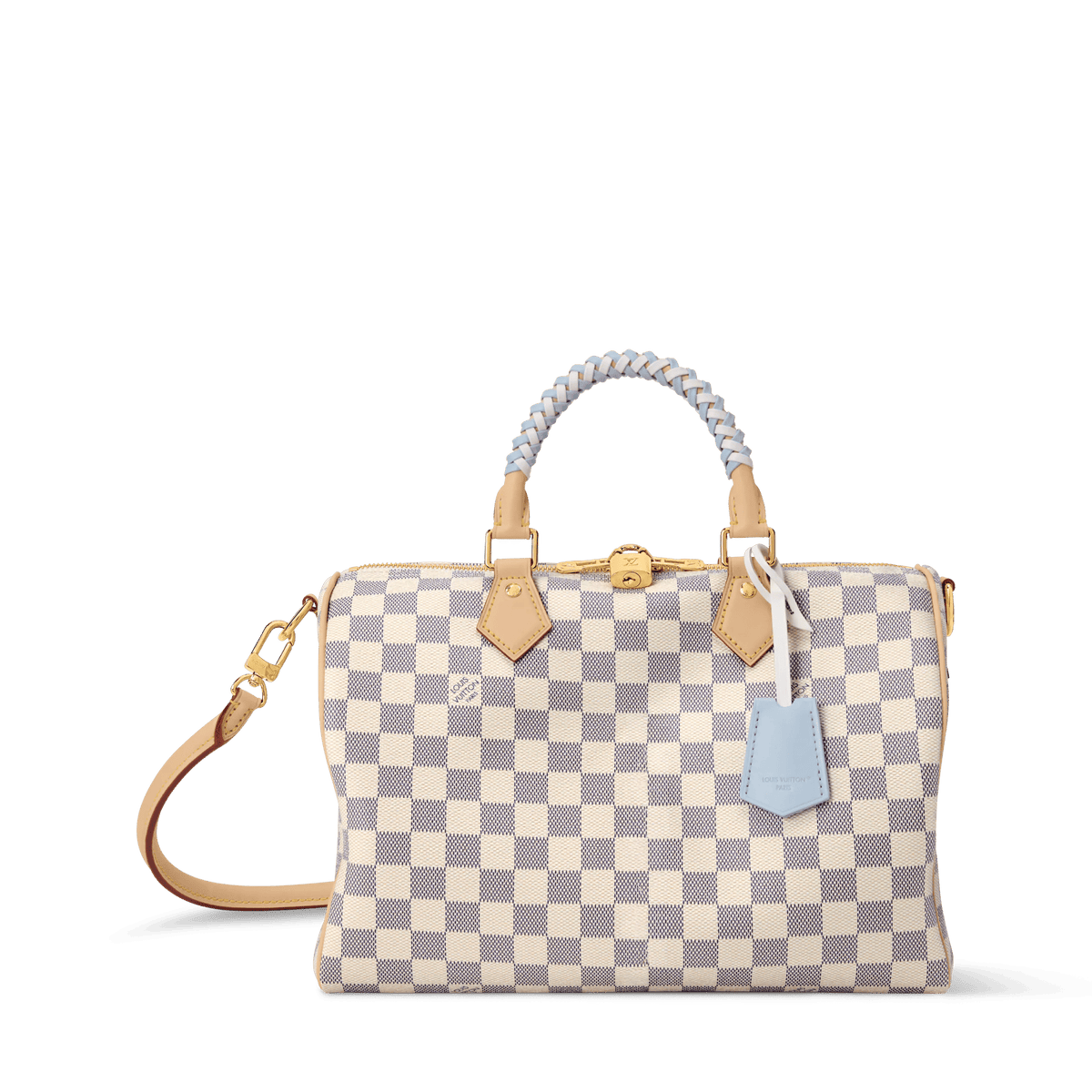 Women's Speedy Soft 30 Damier Azur Bleu Olympe Coated Canvas Handbag N40908