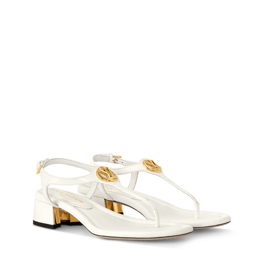 Women's Sunkiss Sandal White Patent Calf Leather 1AHO30