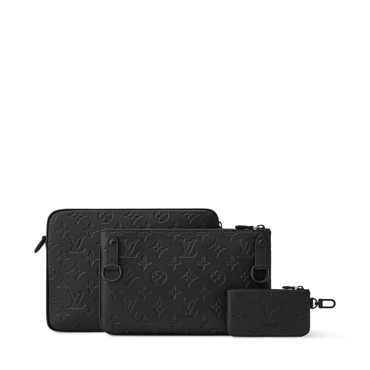 Men's Trio Messenger Bag Black