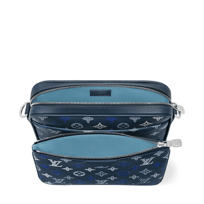 Men's Trio Messenger Bag Monogram Shadow