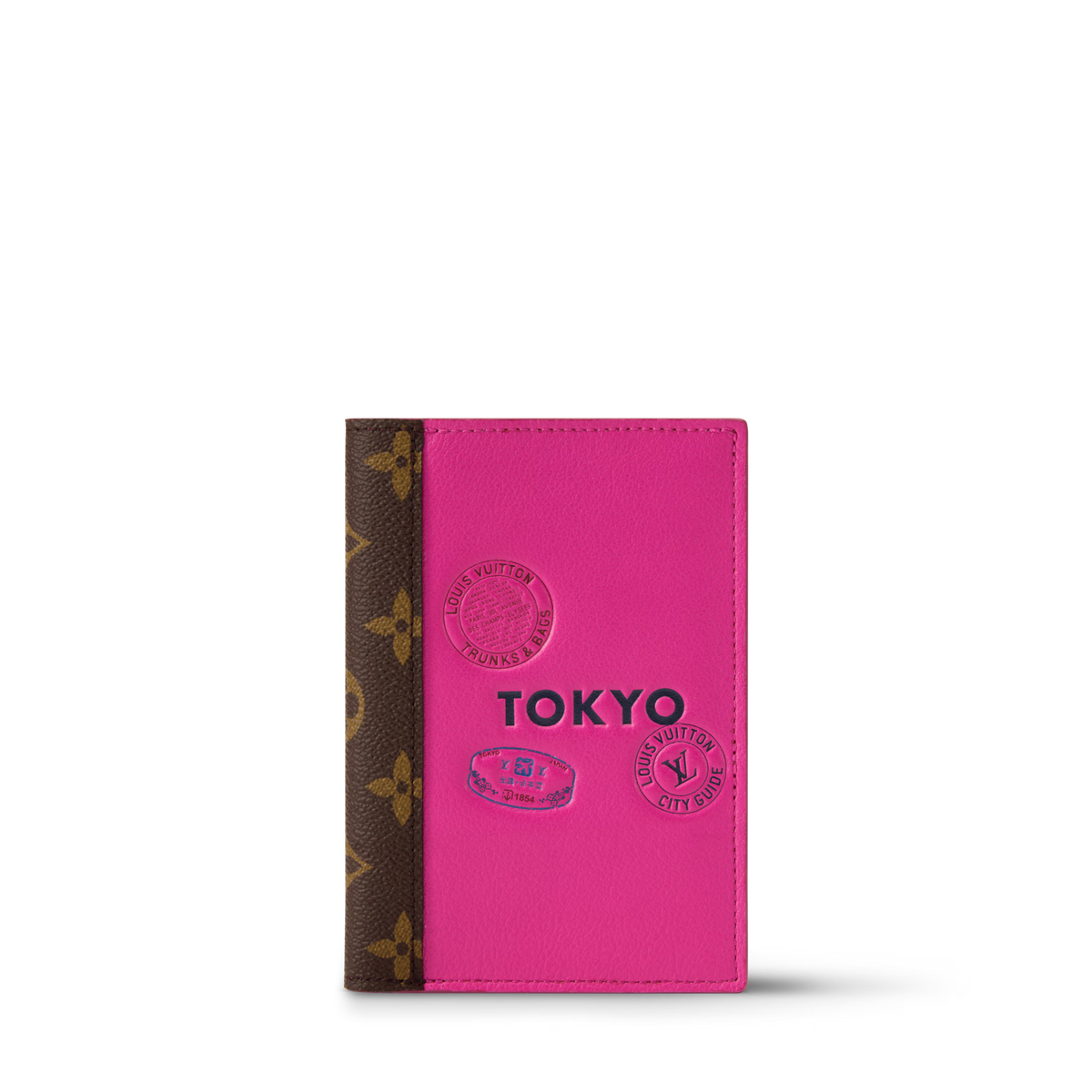 Women's Passport Cover City Guide Cowhide Leather Travel Wallet M29106