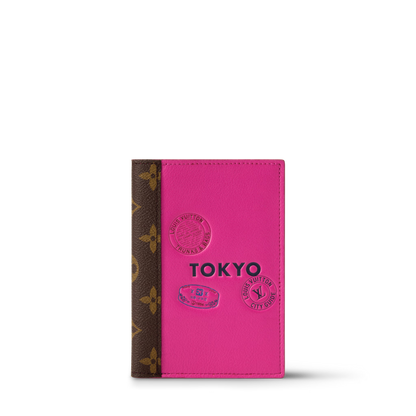Women's Passport Cover City Guide Cowhide Leather Travel Wallet M29106