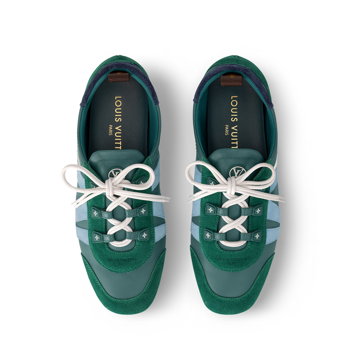 Women's LV Sneakerina Sneaker Green Lambskin 1AHNDY