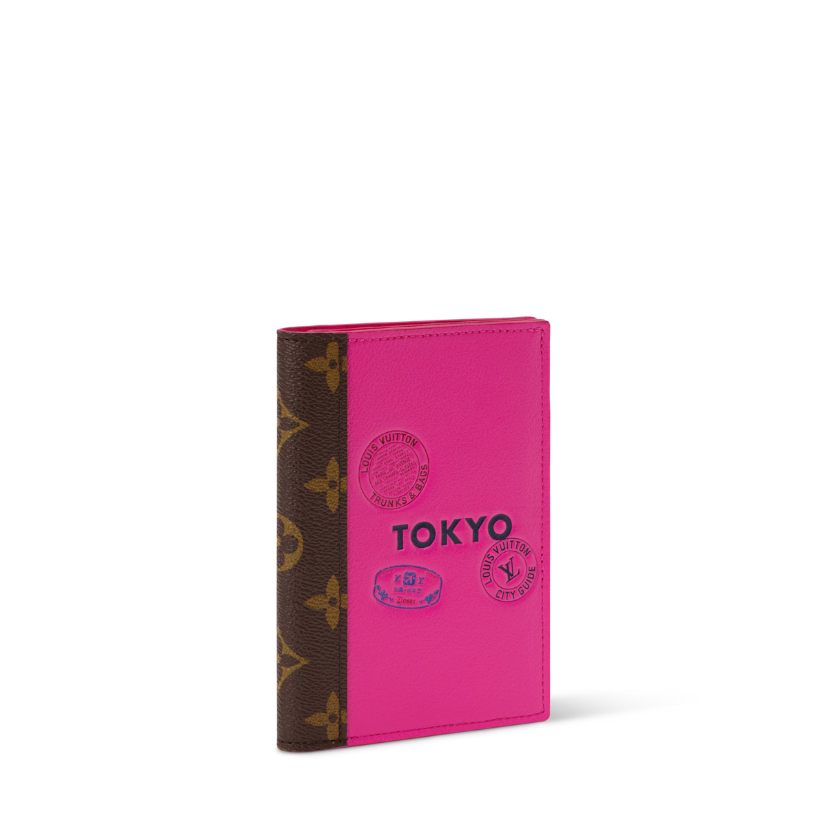 Women's Passport Cover City Guide Cowhide Leather Travel Wallet M29106