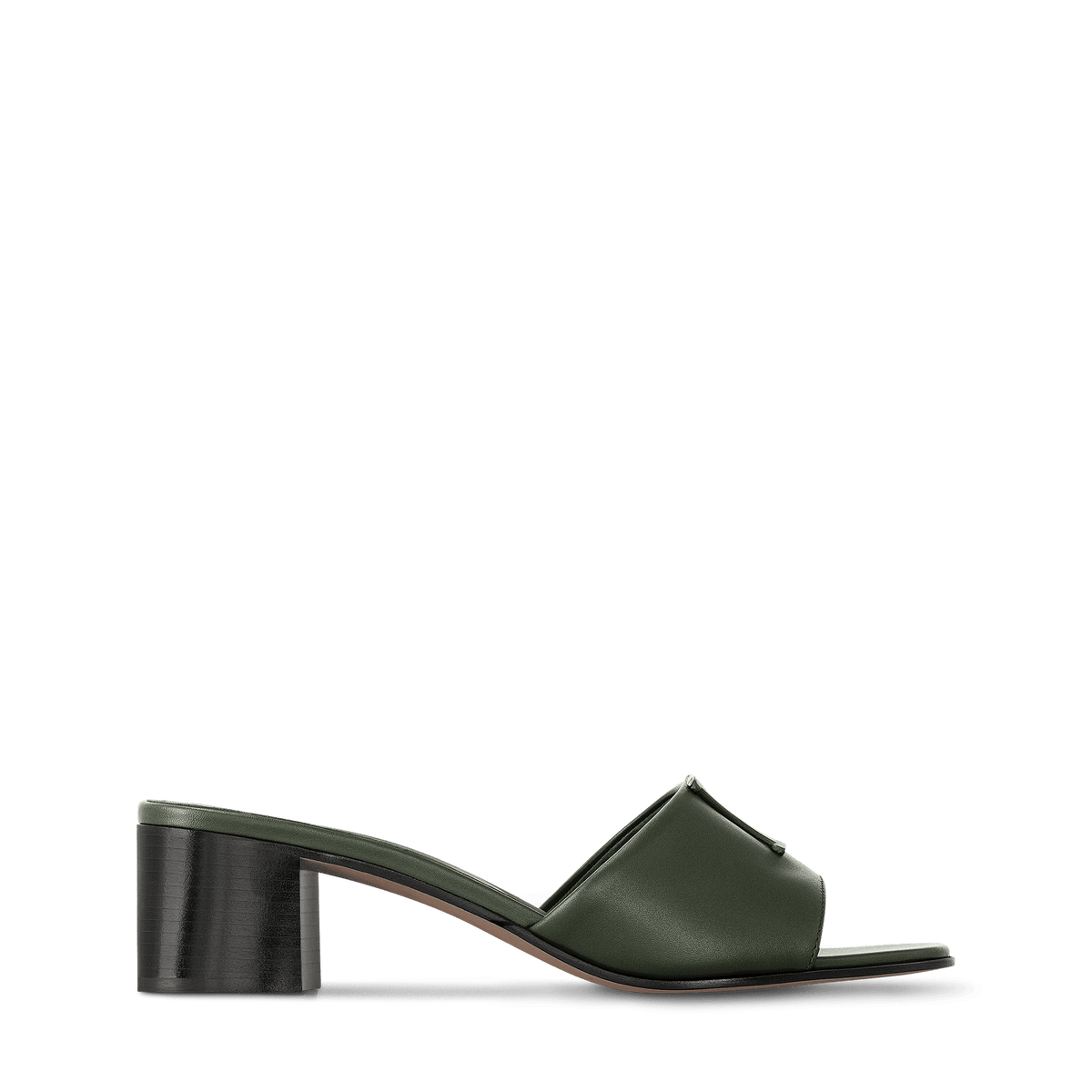 Women's LV Mare Mule Khaki Plain Calf Leather 1AHMWR