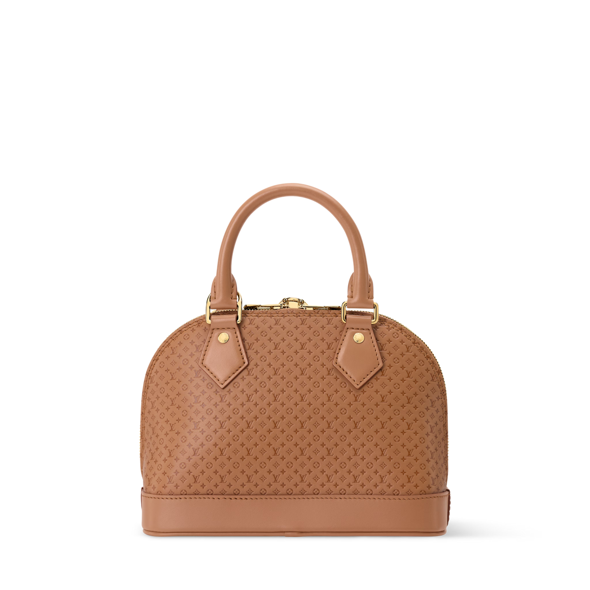 Women's Alma BB Minigram Hazelnut Calfskin Handbag