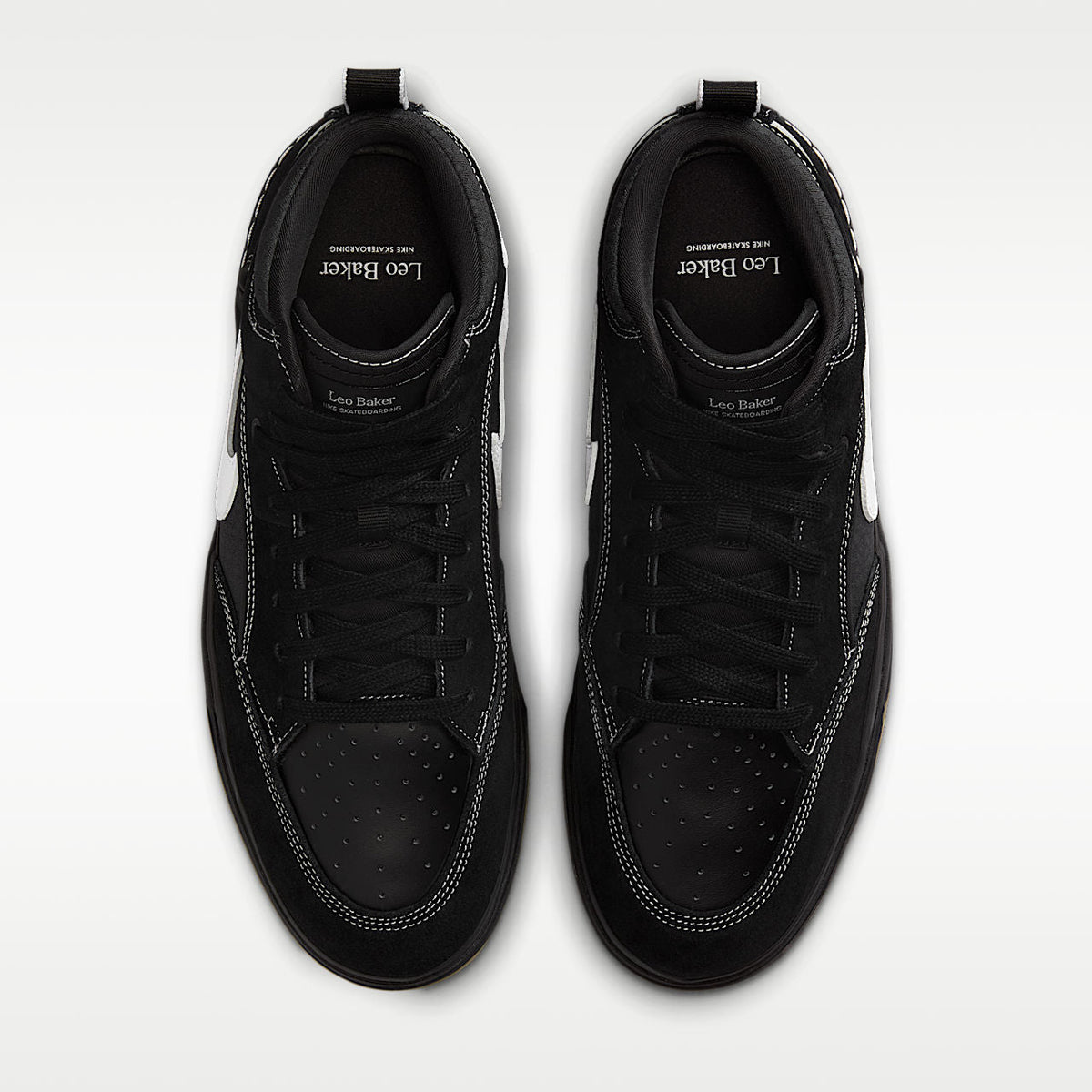 Unisex SB React Leo Skate Shoes Black/Gum Light Brown/White