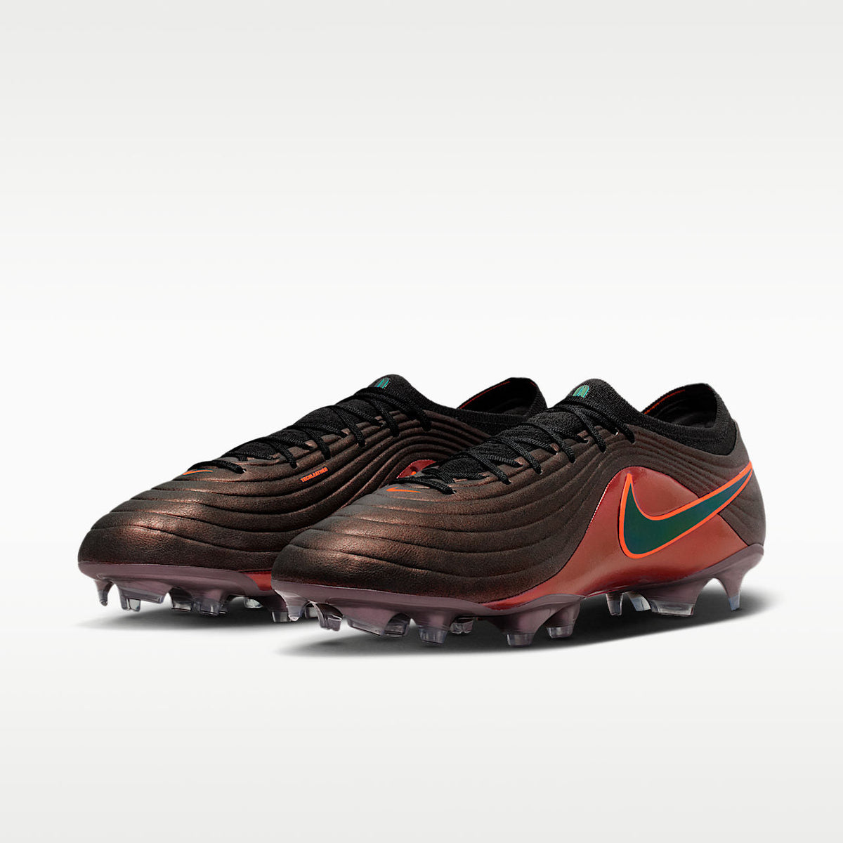 Tiempo Maestro Elite LV8 Firm-Ground Soccer Cleats Black/Hyper Crimson/Laser Orange