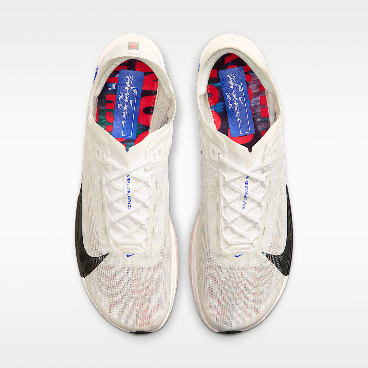 Streakfly 2 Men's Road Racing Shoes White Racer Blue Bright Crimson Black