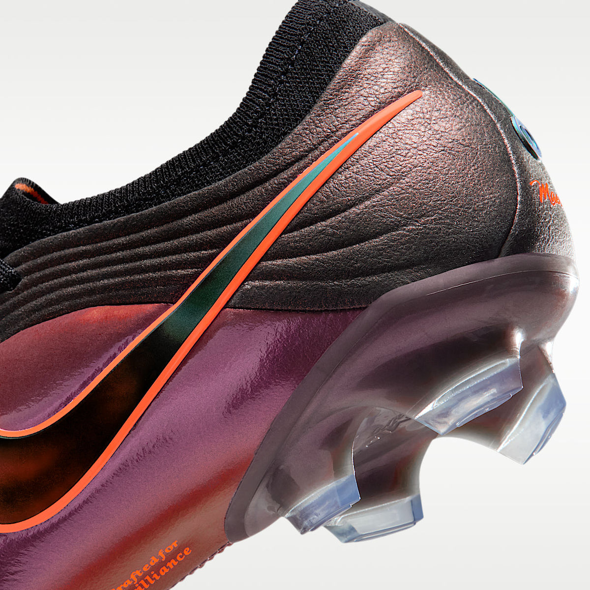 Tiempo Maestro Elite LV8 Firm-Ground Soccer Cleats Black/Hyper Crimson/Laser Orange