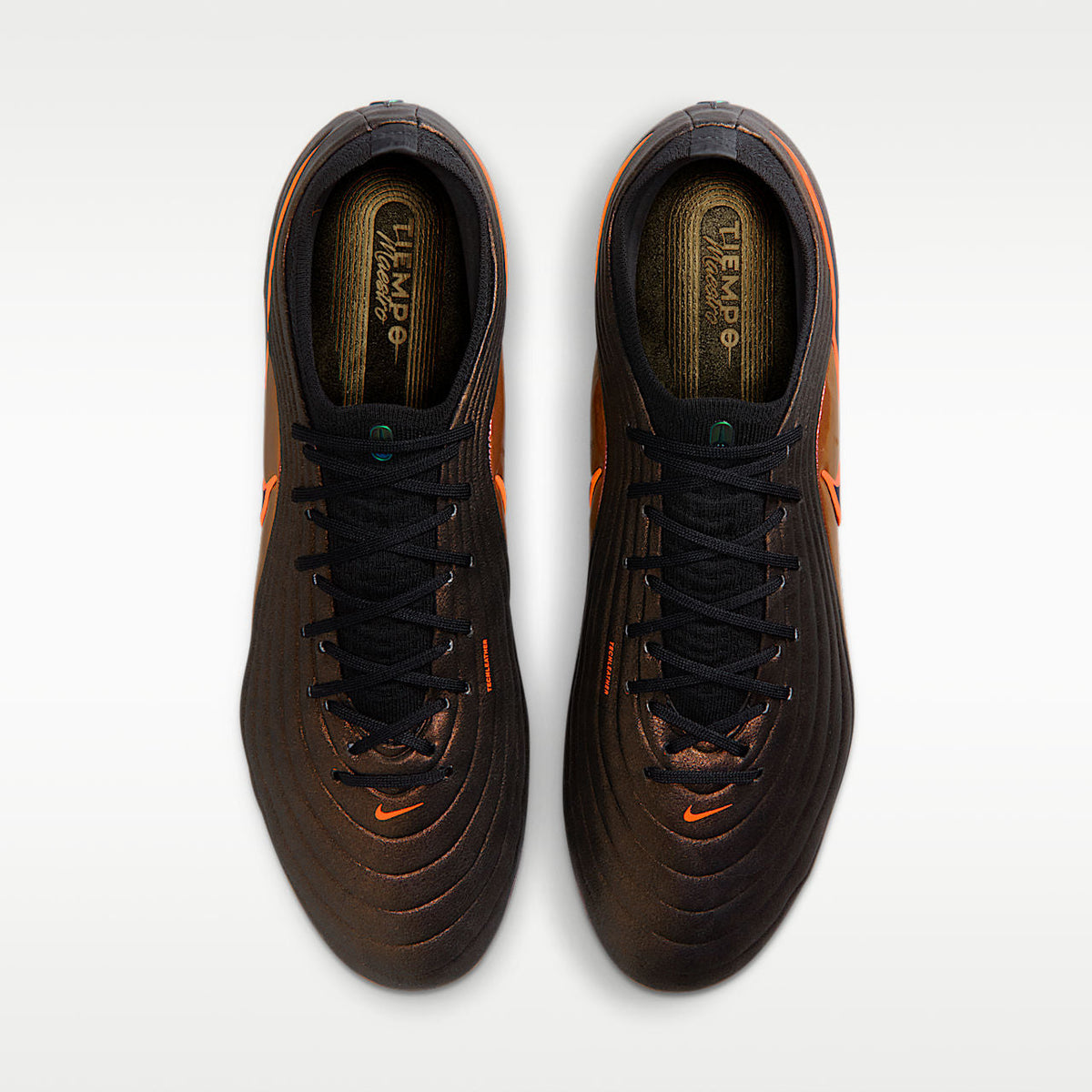 Tiempo Maestro Elite LV8 Firm-Ground Soccer Cleats Black/Hyper Crimson/Laser Orange