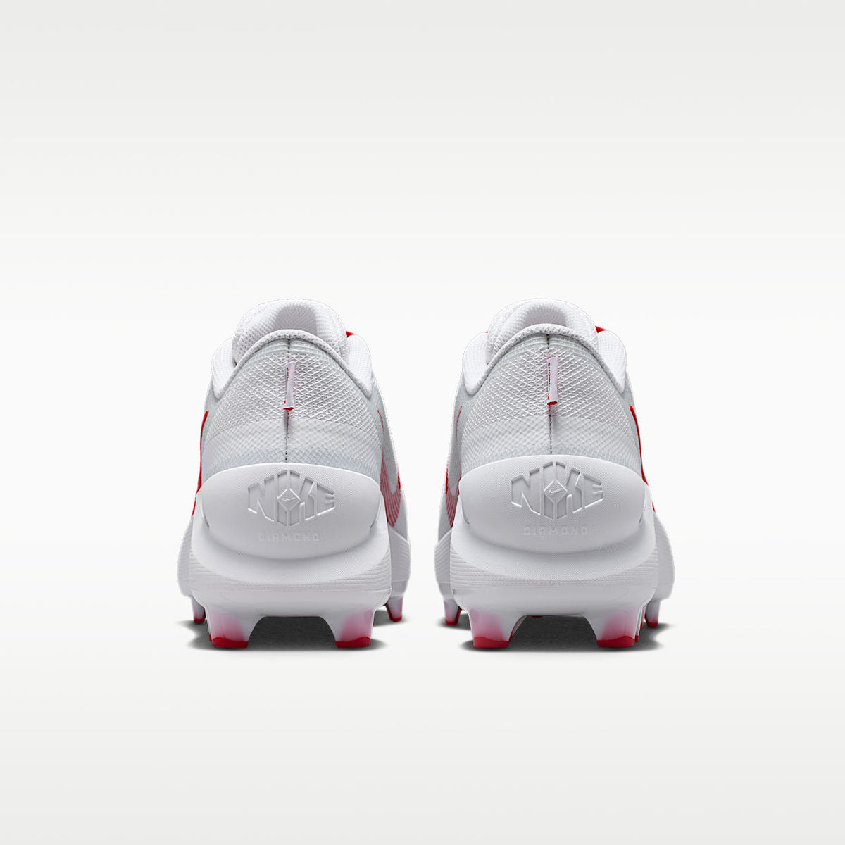 Unisex Diamond Showcase MCS Baseball Cleats White/University Red