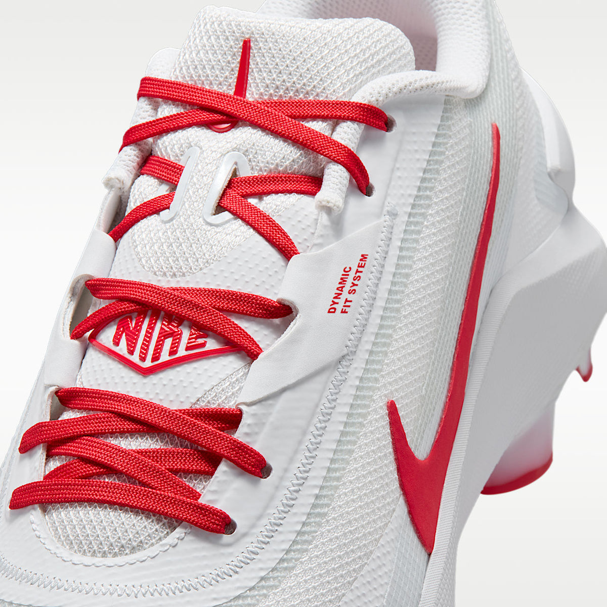 Unisex Diamond Showcase MCS Baseball Cleats White/University Red