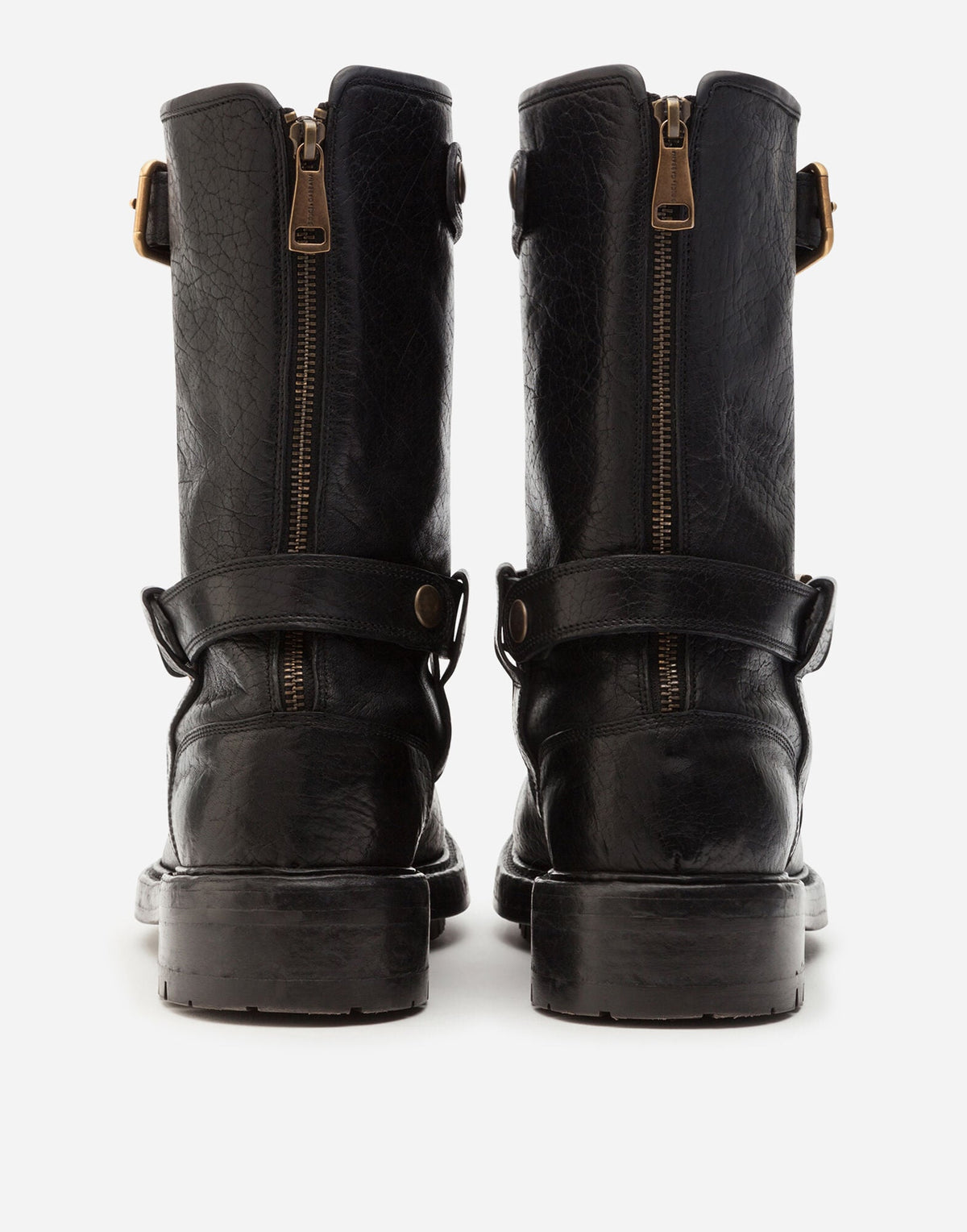 Men Horsehide Biker Boots