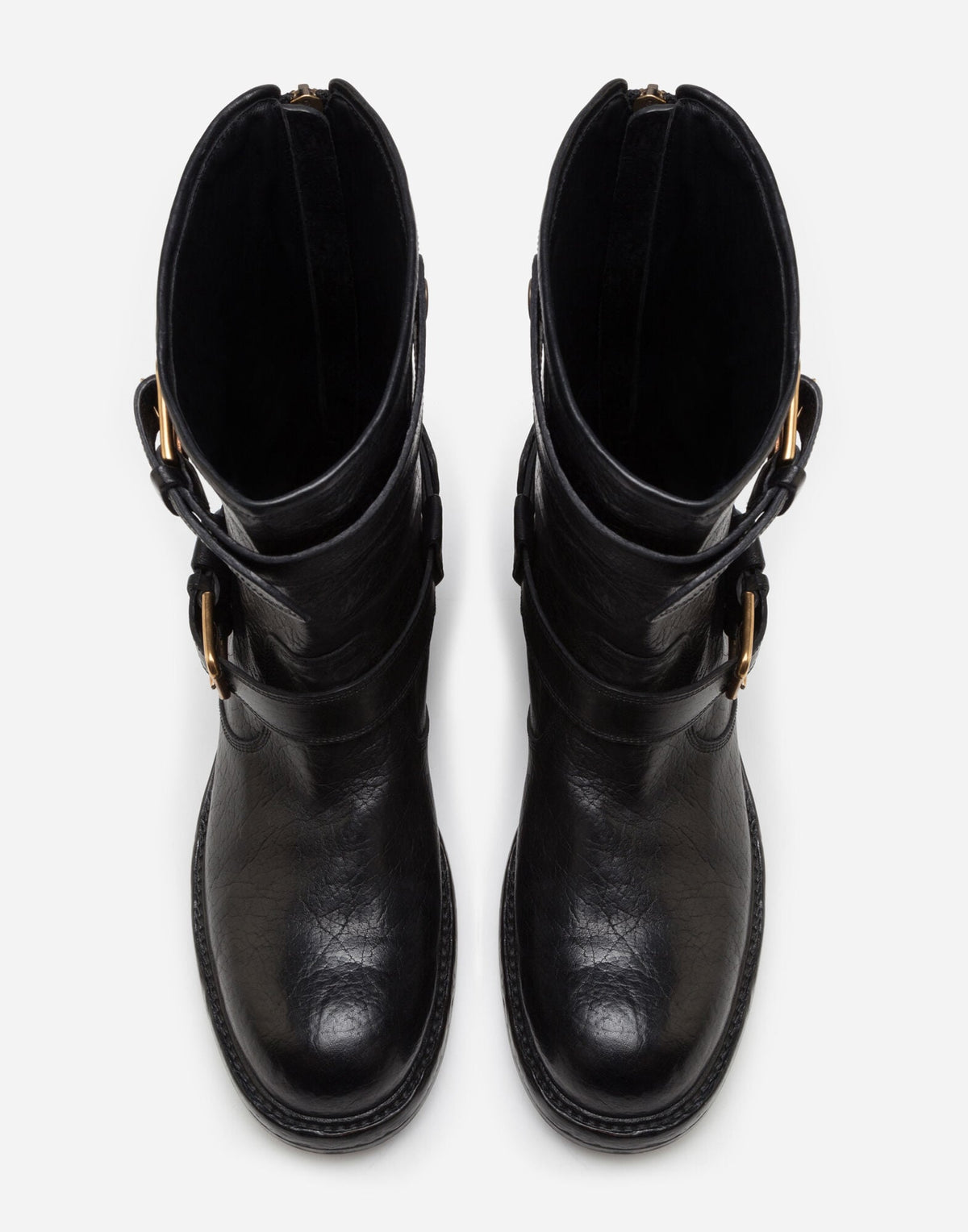 Men Horsehide Biker Boots