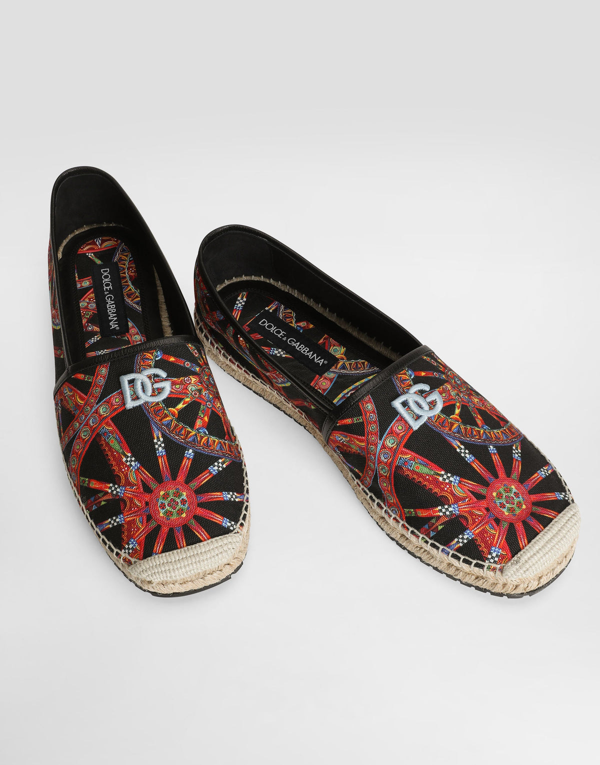 Men's Multicolor Carretto-Print Canvas Espadrilles With TPU Outsole