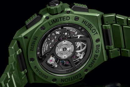 HB Big Bang INTEGRATED GREEN CERAMIC Ref# 451.GX.5220.GX