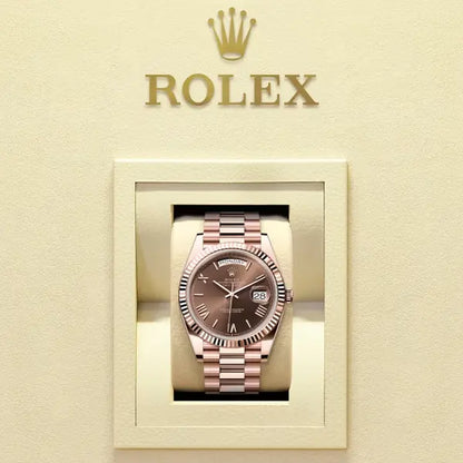 Day-Date 40 Everose Gold Chocolate Roman Numeral Dial - Ref. 228235-0002
