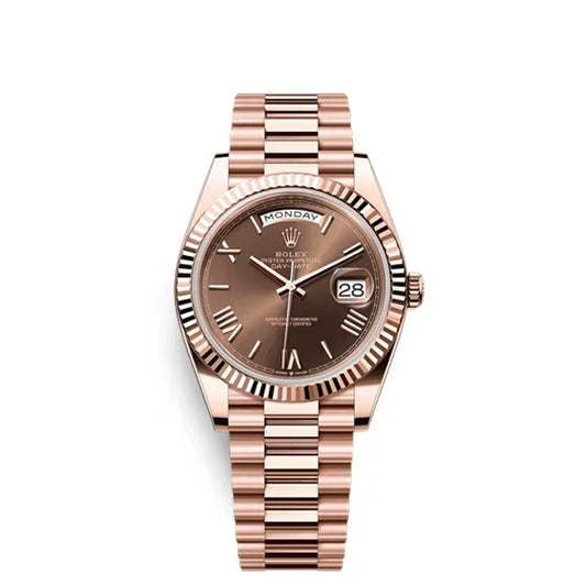Day-Date 40 Everose Gold Chocolate Roman Numeral Dial - Ref. 228235-0002