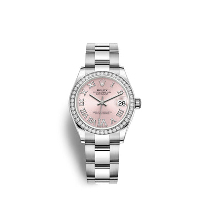Datejust 31, Oystersteel, 18kt White Gold and diamonds, Ref# 278384RBR-0027