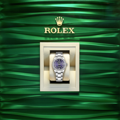 Datejust 31, Oystersteel, 18kt White Gold and diamonds, Ref# 278384RBR-0029
