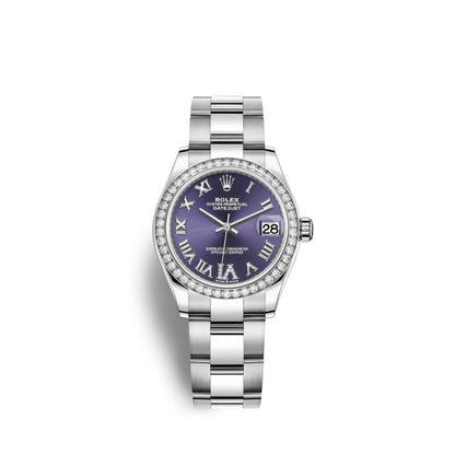 Datejust 31, Oystersteel, 18kt White Gold and diamonds, Ref# 278384RBR-0029