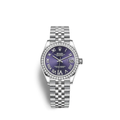 Datejust 31, Oystersteel, 18kt White Gold and diamonds, Ref# 278384RBR-0030