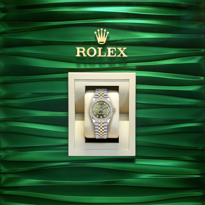 Datejust 31, Oystersteel, 18kt Yellow Gold and diamonds, Ref# 278383RBR-0030