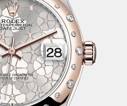 Datejust 31mm, Oystersteel and 18k Everose Gold with Diamonds, Ref# 278341rbr-0031