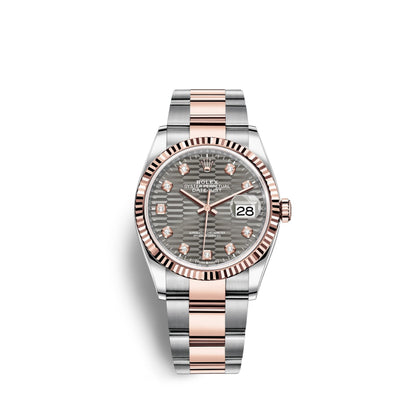 Datejust 36mm, Oystersteel and 18k Everose Gold, Ref# 126231-0042